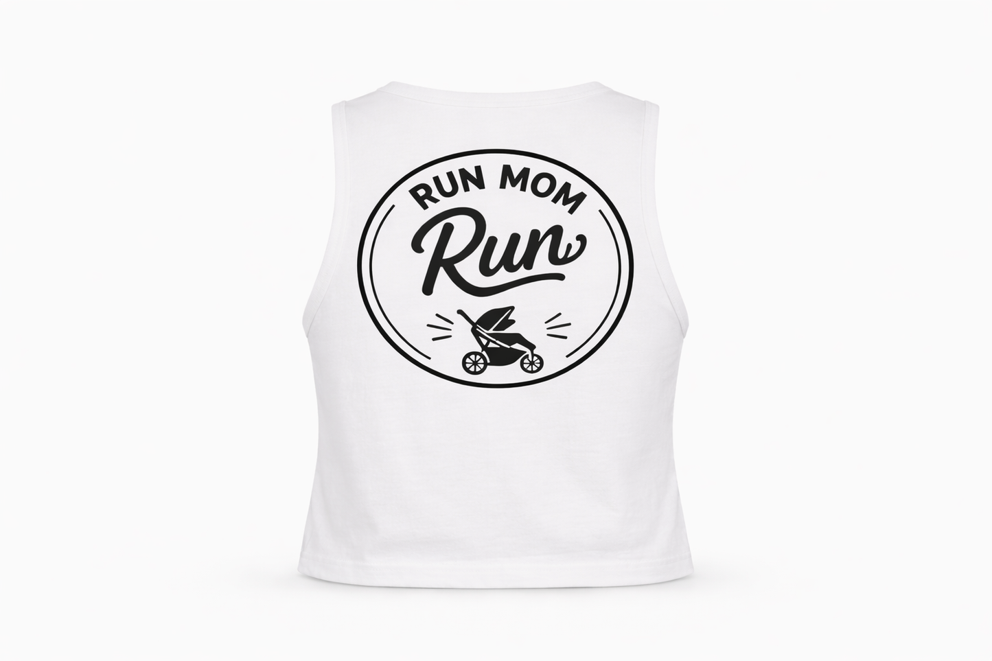 Run Mom Run Crop Top Tank