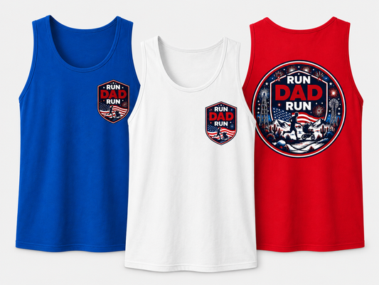 Run Dad Run Patriotic Tank