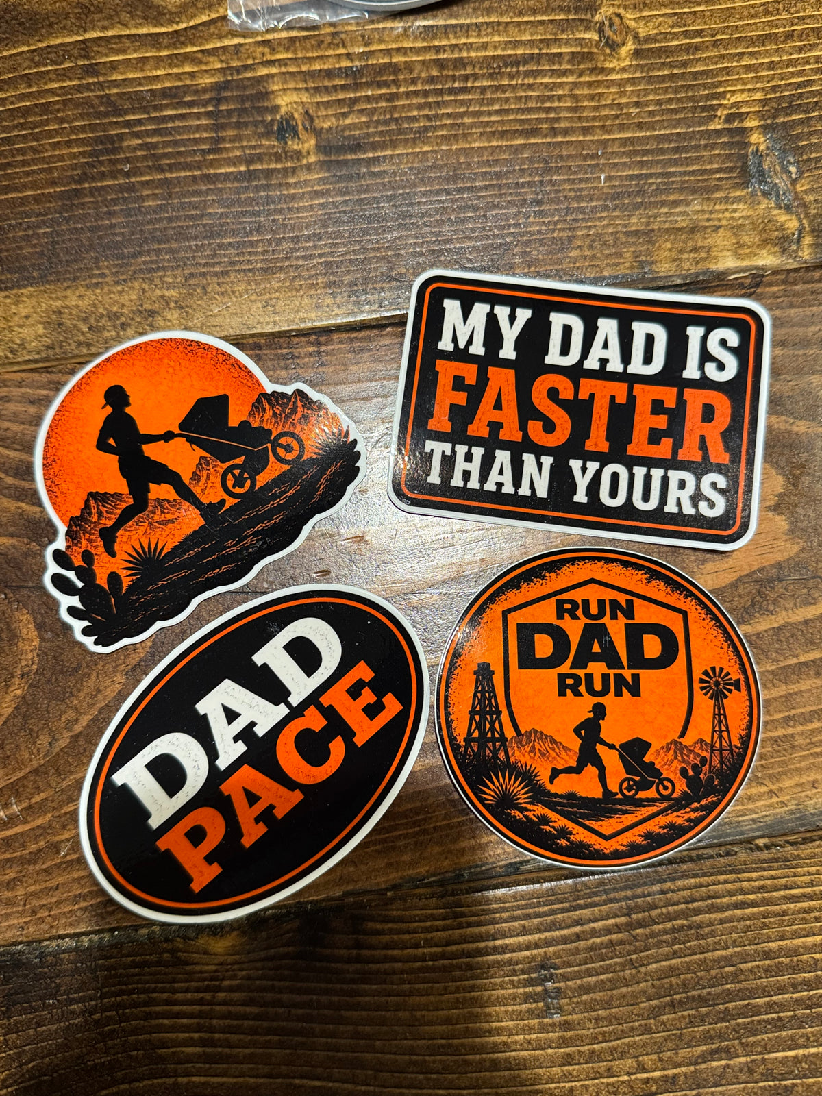 Run Dad Run Sticker Pack