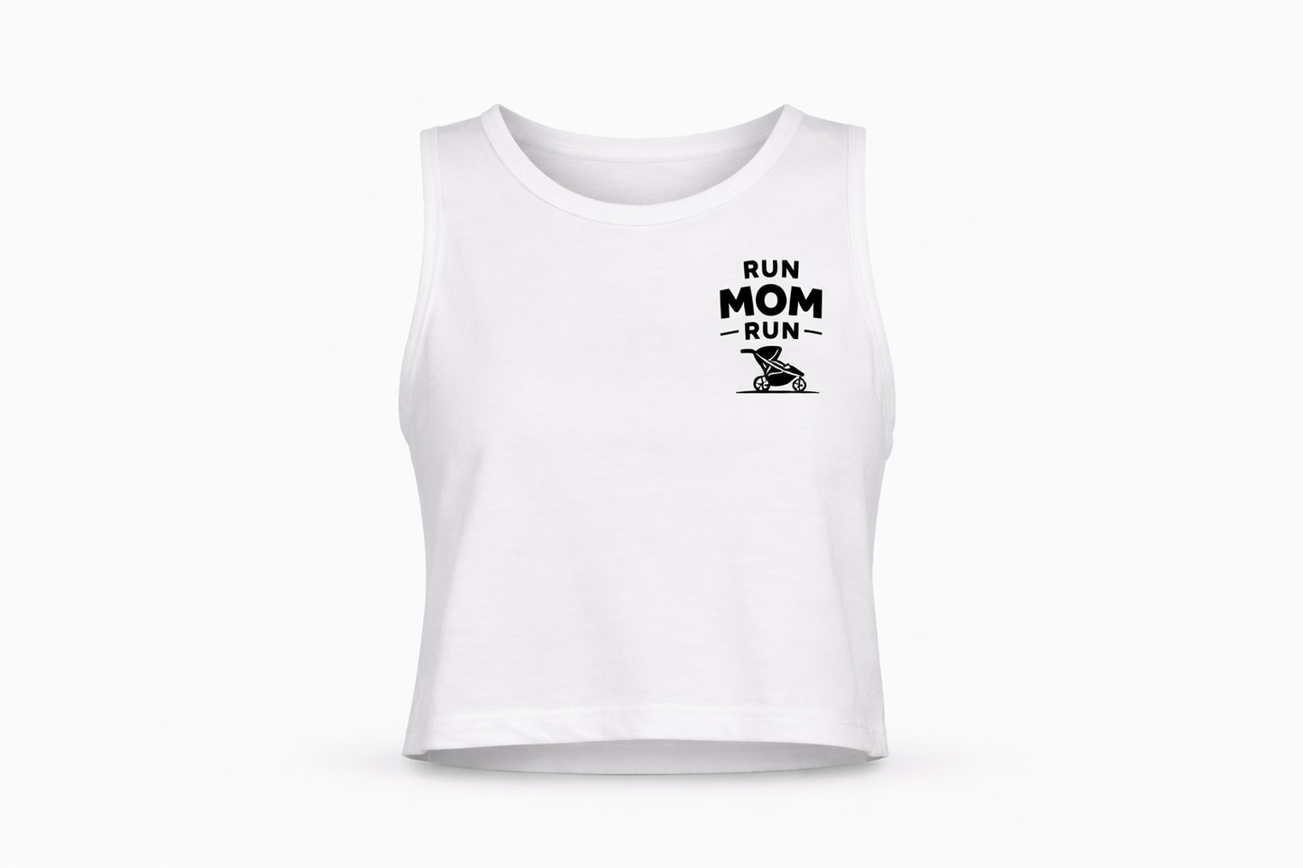 Run Mom Run Crop Top Tank
