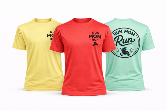 Run Mom Run Performance Tee – Bright Series