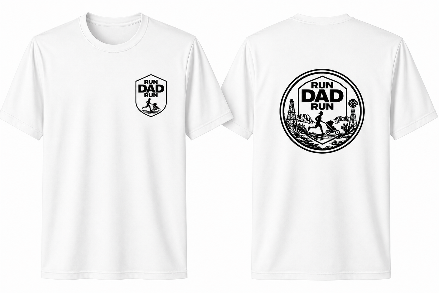 Run Dad Run Performance Tee – Classic Edition